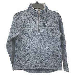 Wonder Nation Winter Sky Blue Girl’s Sherpa Quarter Zip Pullover Sweater Size 8